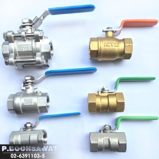 บอลวาล์ว  ไต้หวัน ญี่ปุ่น - อุปกรณ์ประปา สแตนเลส ป.บุญสวัสดิ์