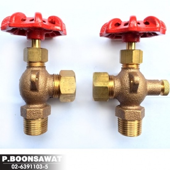 ก๊อกหลอดแก้วทองเหลือง Water level gauge - อุปกรณ์ประปา สแตนเลส ป.บุญสวัสดิ์