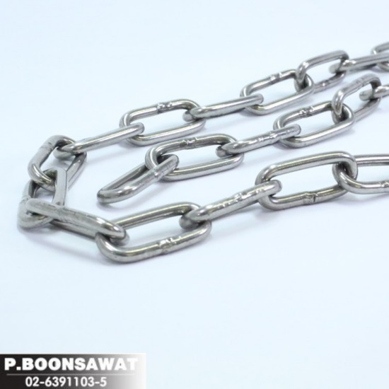 อุปกรณ์ประปา อุปกรณ์ฟิตติ้ง ท่อสเตนเลส ป.บุญสวัสดิ์ -  โซ่สแตนเลส STAINLESS CHAIN