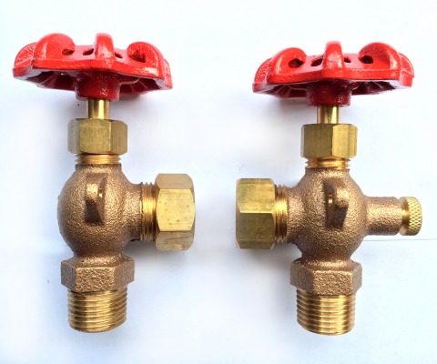 ก๊อกหลอดแก้วทองเหลือง